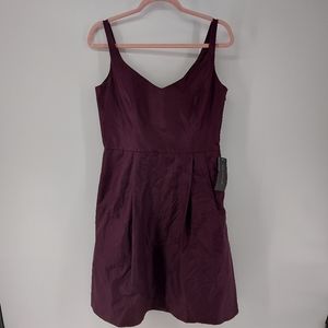 Ann Taylor Silk Fit and Flare Sleeveless Dress